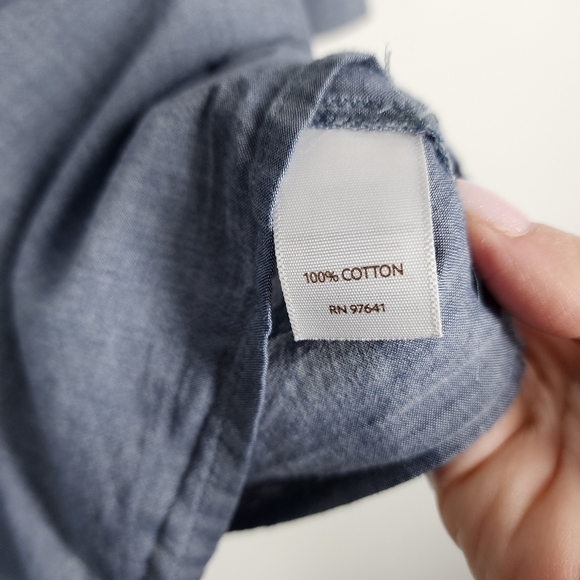 J. JILL BUTTON FRONT V-NECK TOP - Picture 8 of 8